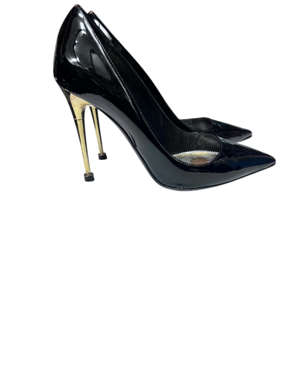 TOM FORD Black Patent Leather
Pumps Size 7.5  37.5 Good Condition